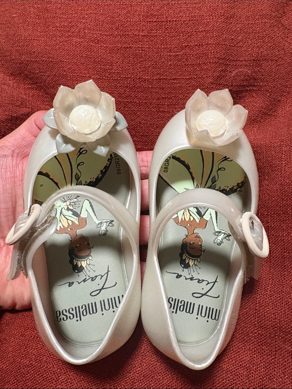 Mini Melissa light green tiana Jelly Shoes